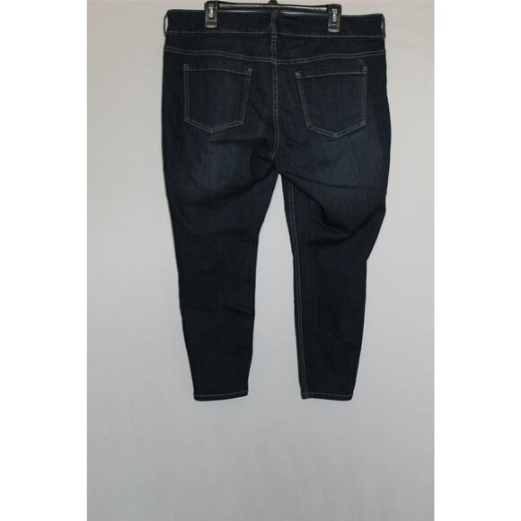 Torrid Stiletto Jegging Zipper Ankle Jeans Blue Dark Wash Plus Size 18 HW9955 - Picture 7 of 10